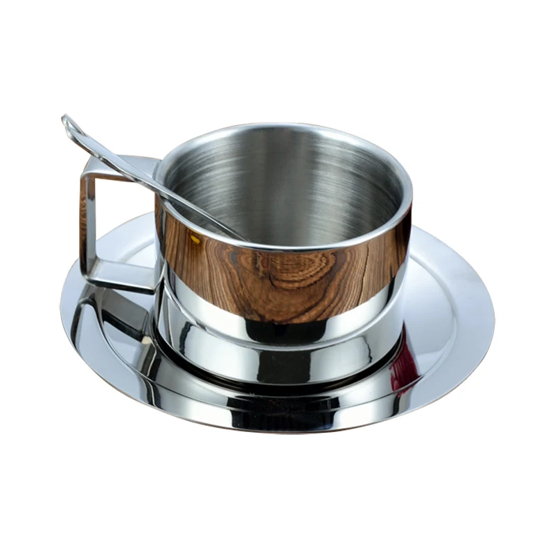 vonkka Stainless Steel MUG Double Heat Piece Coffee Cup