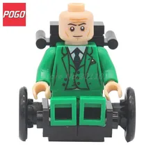 POGO Professor X With Wheelchair X men Super Hero Classic Building Block Model Sets Single Sale
