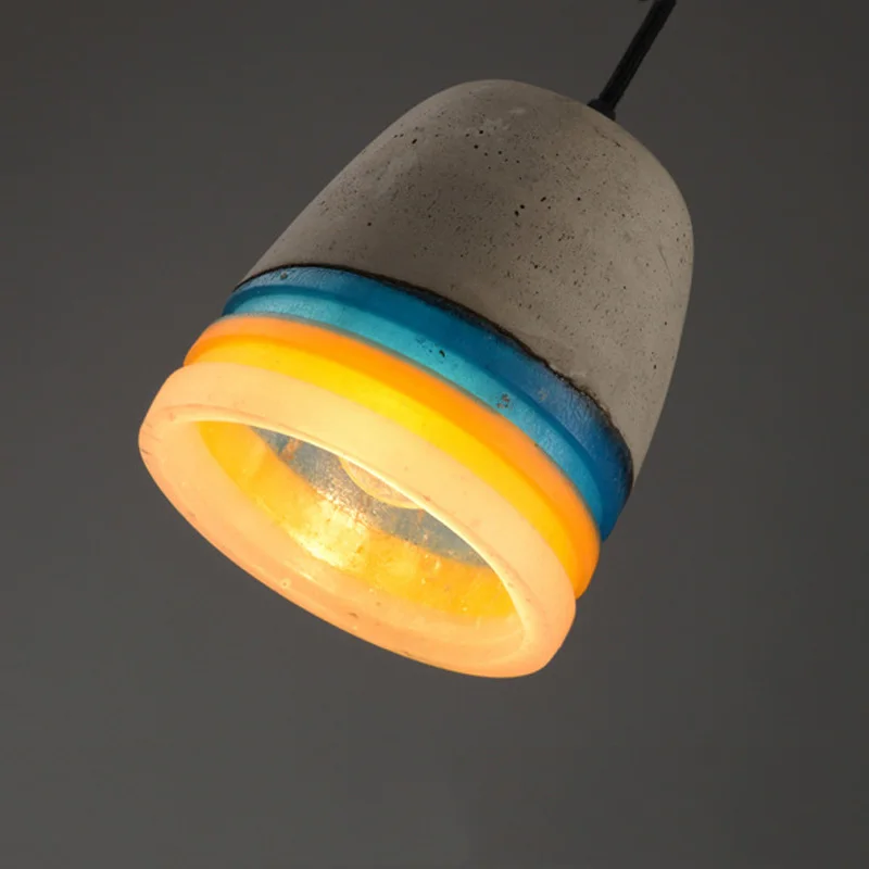 Contemporary Concrete Pendant Light Hanging Vintage Creative Cement Pendant Lamp E27 E26 Socket Drop Lighting For Restaurant Bar (4)