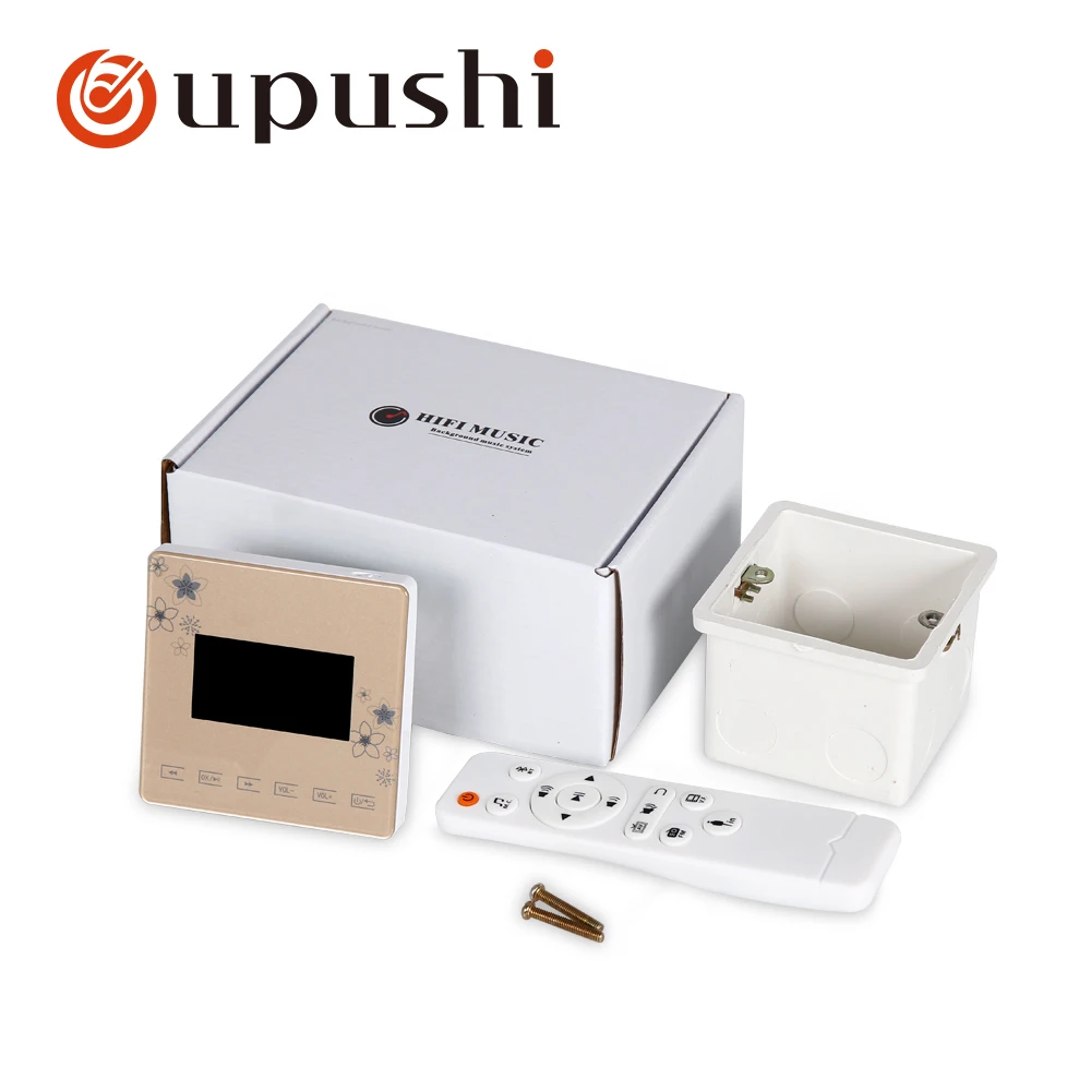 Oupushi A0 дешевый мини-настенный усилитель настенная панель с Bluetooth пультом дистанционного управления