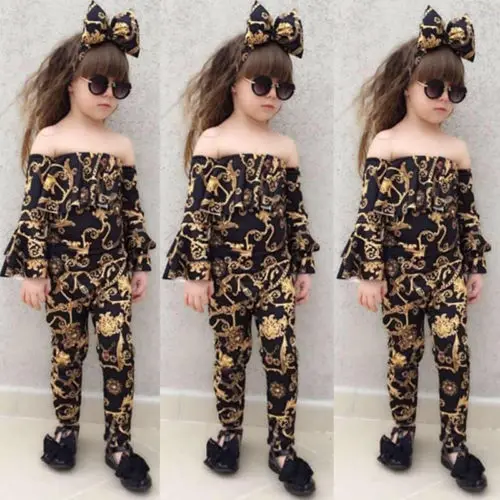 

Summer Boutique Mermaid Toddler Newborn Infant Kids Girl Set Hooded Tops Pants Outfits 3Pcs Set Clothes 2-6Y Kid Girls Clothing