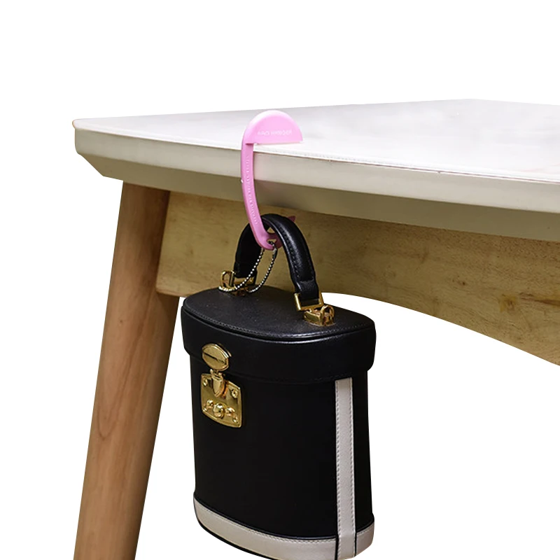 Portable Purse Hook Portable Heavy Duty Handbag Tote Bag Table Hangerin Hooks & Rails from Home