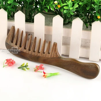 

Wooden Comb Natural Sandalwood Handmade Wide Tooth Comb Hair Care Gift