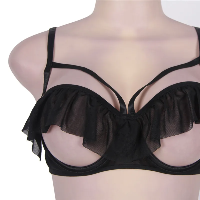 Comeonlover Woman Sexy Set Erotic Open Cup Bra Ruffles Cute Lingerie Set Bandage Underwear Femme Ensemble Langerie Sexy RT80405 Comeonlover Woman Sexy Set Erotic Open Cup Bra Ruffles Cute Lingerie Set Bandage Underwear Femme Ensemble Langerie Sexy RT80405
