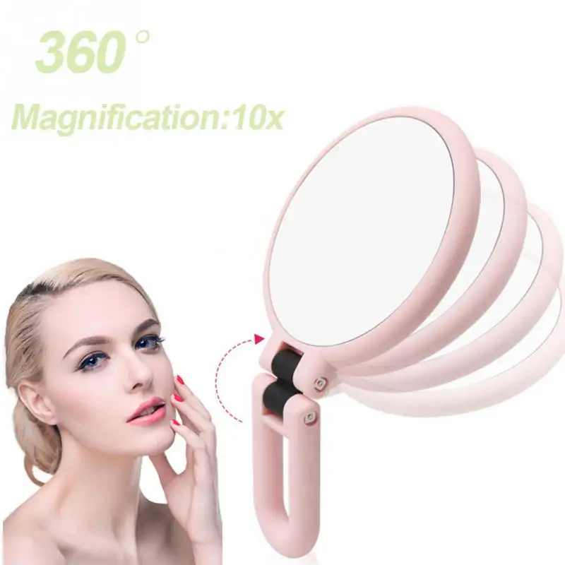 360 Degree 10X Folding Mirror Rotating Makeup My Flexible Magnifying Double Sided | Красота и здоровье