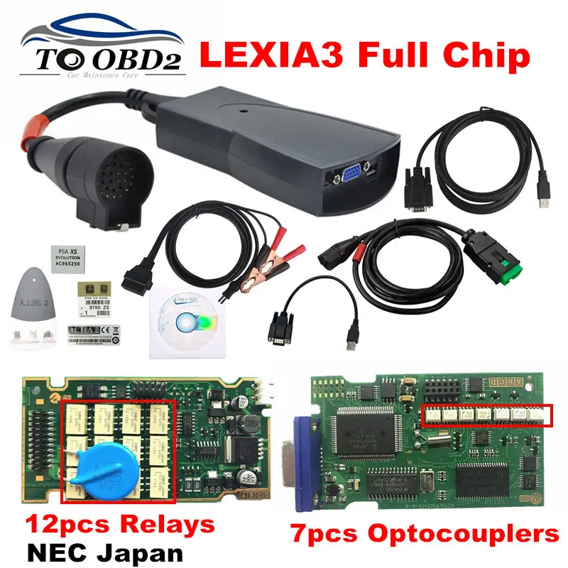 

Lexia 3 PP2000 Full Chip Diagbox V7.83 with Firmware 921815C Lexia3 V48/V25 For Citroen for Peugeot OBDII diagnostic tool