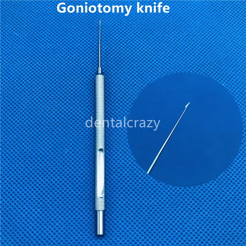 1 шт. 120 мм титановый прямой нож для гониотомии офтальмологические хирургические инструменты