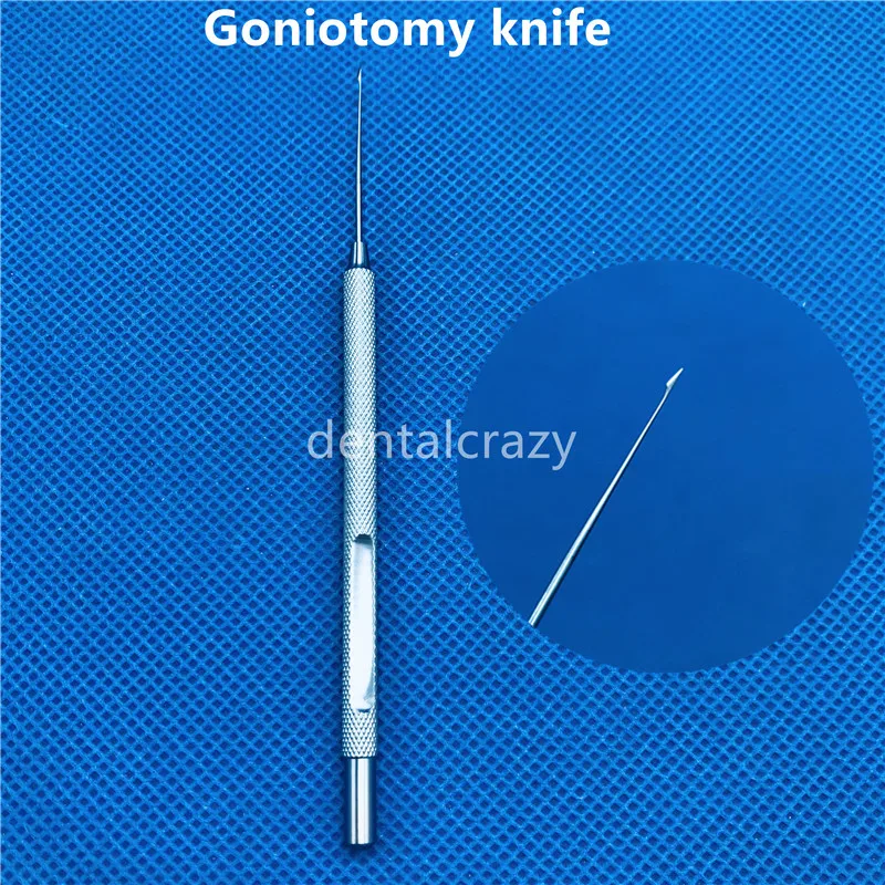 Titânio em Linha Pces Reta Goniotomia Faca Instrumentos Cirúrgicos Oftálmicos 1 120mm 7 Beleza e saúde