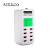 Адаптер AIXXCO QC3.0 для быстрой зарядки с дисплеем, умное настольное зарядное устройство с 8 USB-портами, устройство для путешествий QC2.0 ► Фото 1/6