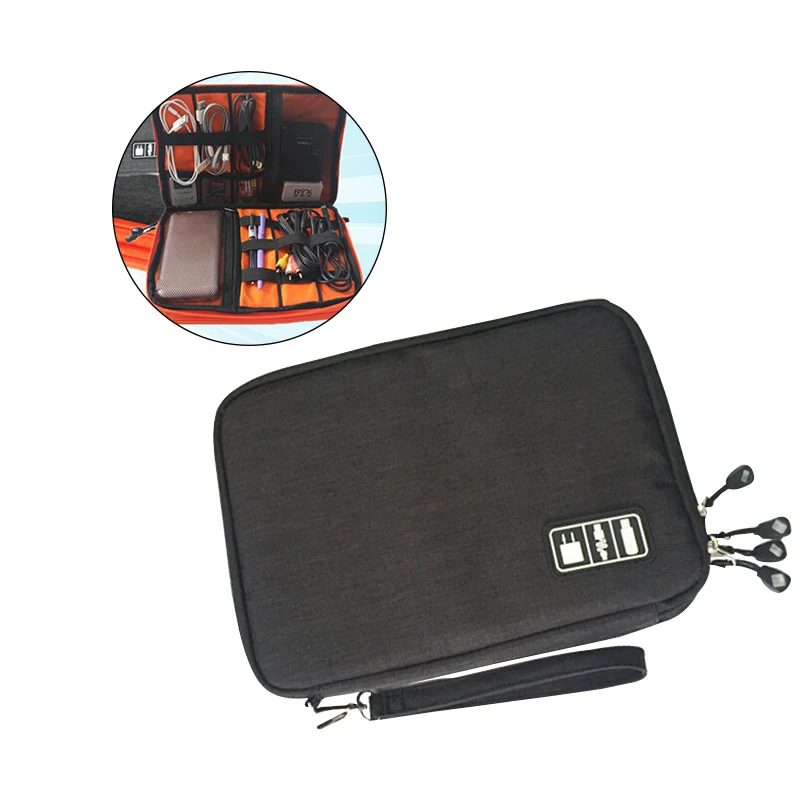 Small Electronics Organizer Accessories Earphone Cable USB Flash Drives