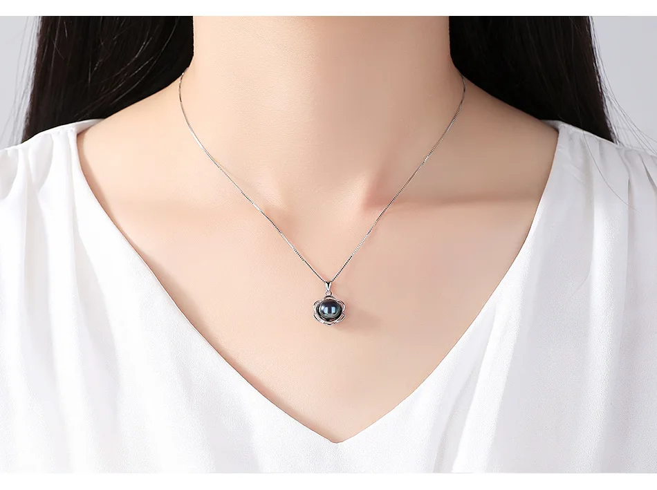 

S925 sterling silver necklace pendant wild fashion ladies necklace silver jewelry LB45