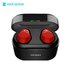 ROCKSPACE TWS Bluetooth Earphone Earbuds Touch Control Hifi Stereo Wireless Microphone for Phone With Charger Charging