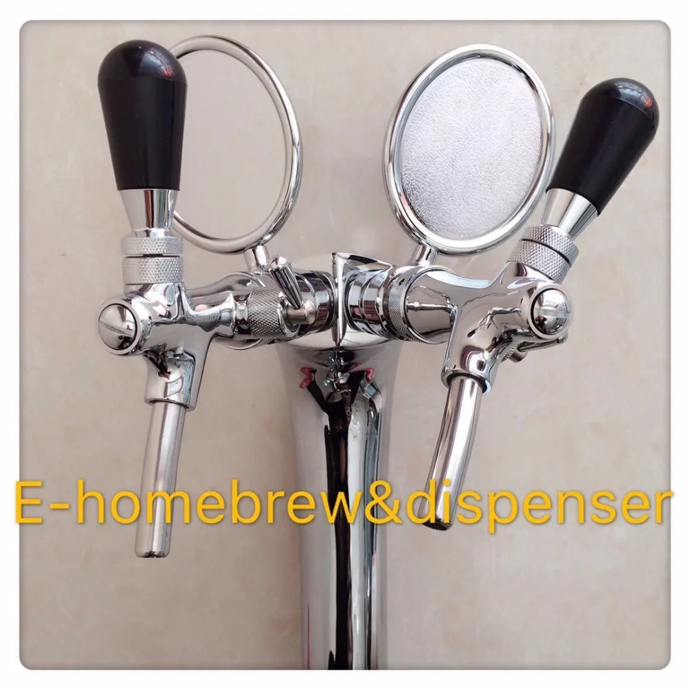 Cobra Design Brass Material Two Way Beer Tower With Cooling Lines(with Taps And Badges) Bar