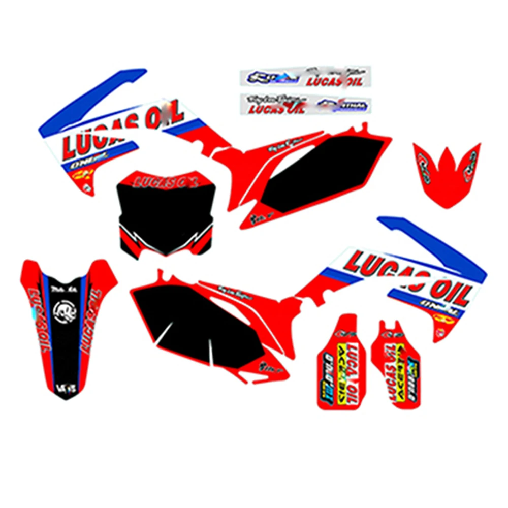 Полный наклейки DIY настраиваемые количество Наклейка для Honda CRF250 CRF 250 2010 2011 2012 2013