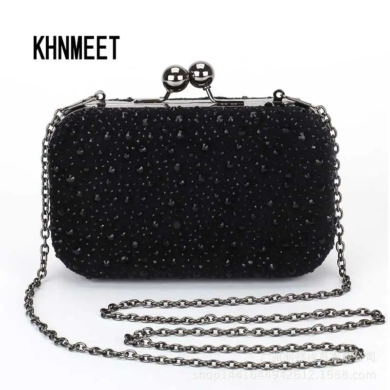 Hot crystal Clutch Bag 6 colors evening purse crystals clutch chain shoulder bag women&#39;s handbag ...