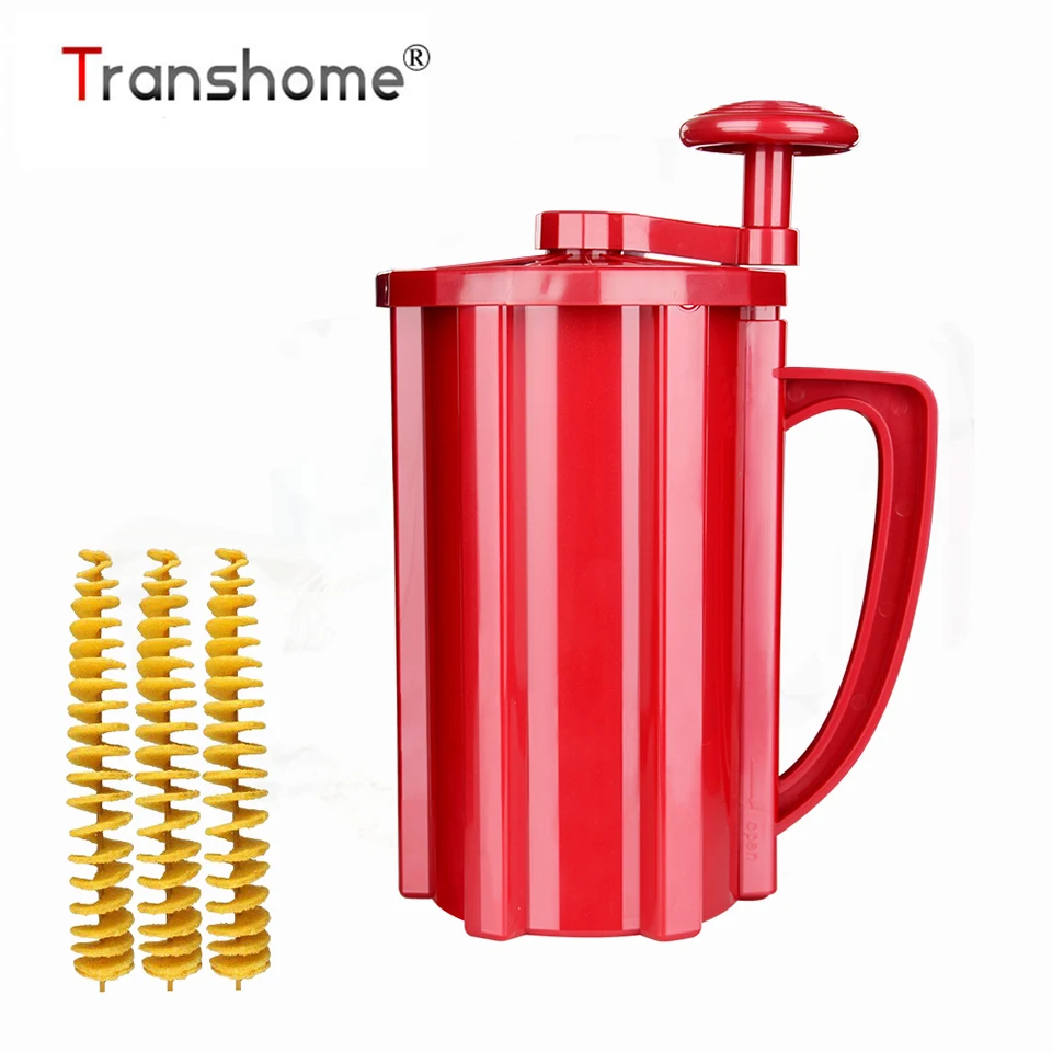 

Transhome Popular Potato Slicer Manual Twist Spiral Potato Cutter Whirlwind Potatoes Machine Potato Vegetables Tools