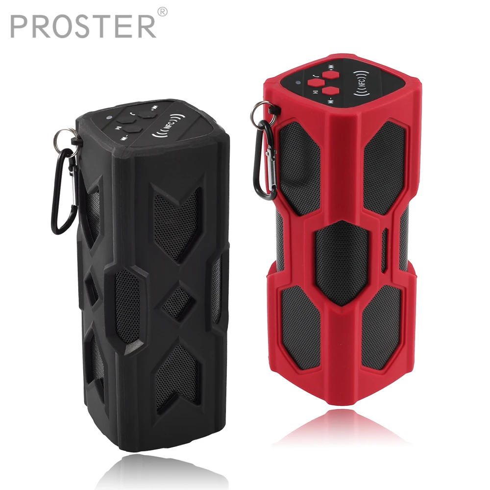 

PROSTER Portable Bluetooth Speaker 3600mah Power Bank NFC waterproof HiFi Sound Output Built In Microphone 3.5mm Audio Cable