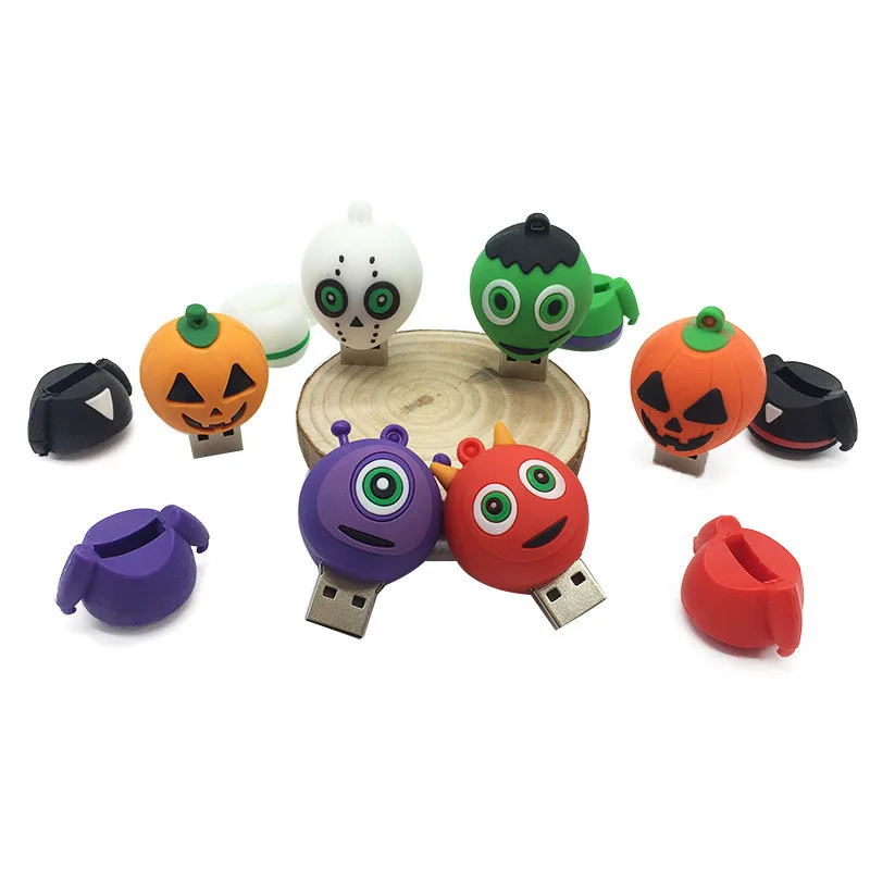 cartoon Alien usb flash drive 32gb pendrive 16GB pen drive 128gb 8GB 4GB usb memory stick 64gb cute fun Christmas/Halloween/Gift