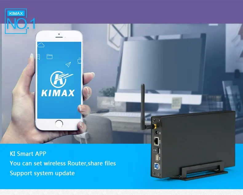 Bleendless футляр для внешнего жесткого диска Wifi антенна алюминий 3,5 Жесткий диск Sata USB жесткий диск корпус беспроводной маршрутизатор HDD nas Caddy Box