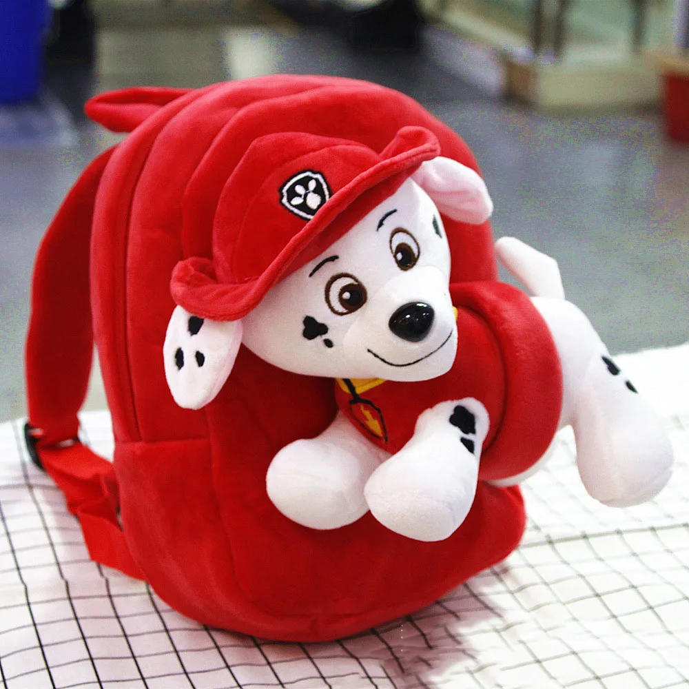  Paw Patrol Plush bag Mini Backpack Children's Cartoon Kids Student Bag Kindergarten 3-7 Years Old C - 32970984778