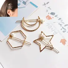 Милый подражание из жемчуга в форме звезды, Луны заколки металлический золотистый цвет волос заколки для волос аксессуары для Для женщин Одежда для девочек