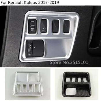 

Top Quality car stick cover front Headlight light switch inner Trim frame lamp panel For Renault Koleos 2017 2018 2019