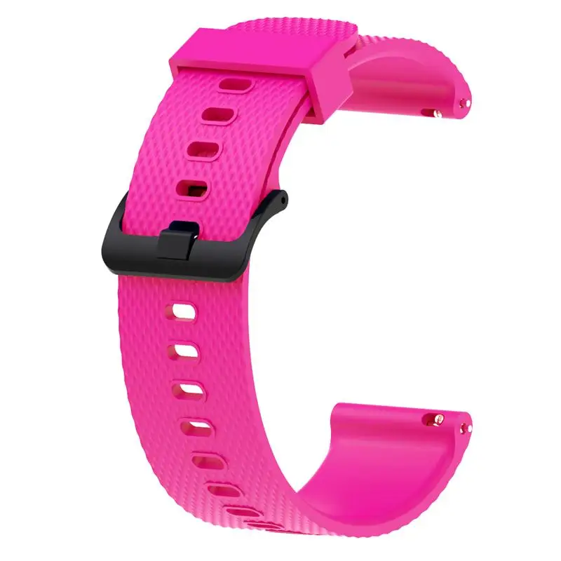 20 мм силиконовый ремешок для часов Garmin Vivoactive3 ремешок для часов для Xiaomi Amazfit Bip браслет для samsung Galaxy Watch Active - Цвет: Розовый