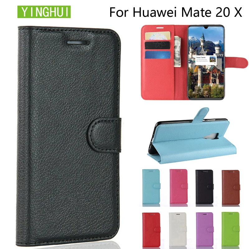 Роскошный чехол YINGHUI из искусственной кожи для Huawei Mate 20 X mate20x 7 2 &quot Чехол кошелек