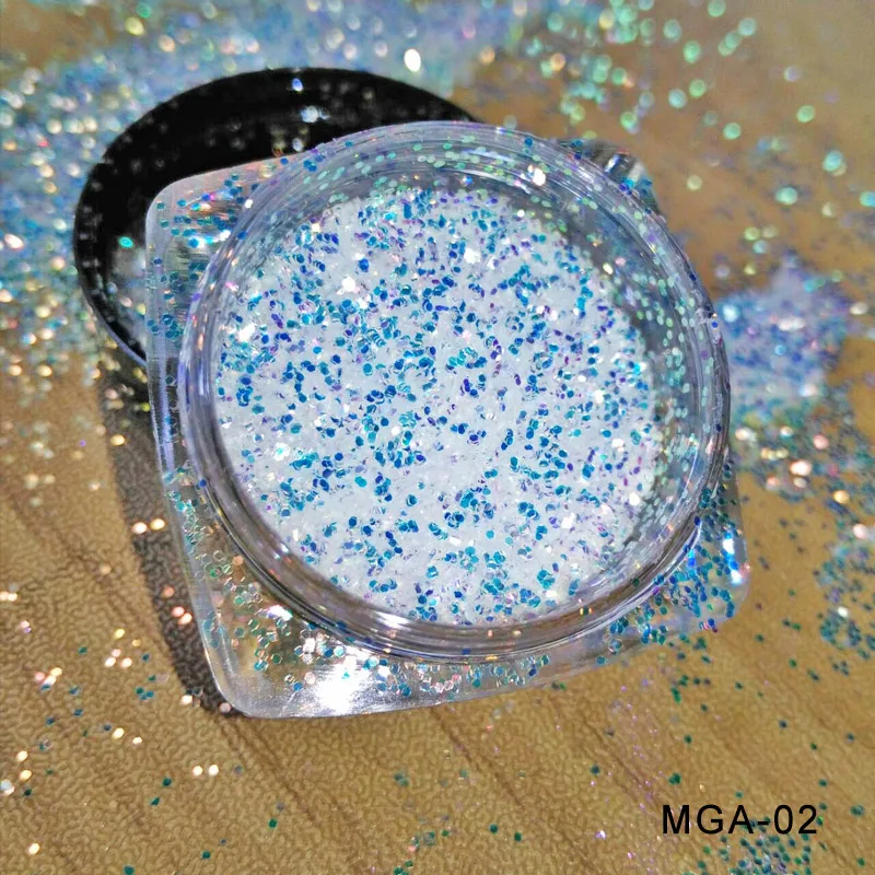 1 box Unicorn Nail Glitter Pixel Effect Glitter Sequins Chameleon Iridescent Nail Sparkle Manicure Makeup Nail Art Decoration