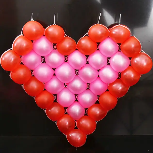 Heart Mesh Balloon Style With38pcs Latex Balloons Heart Shape balls