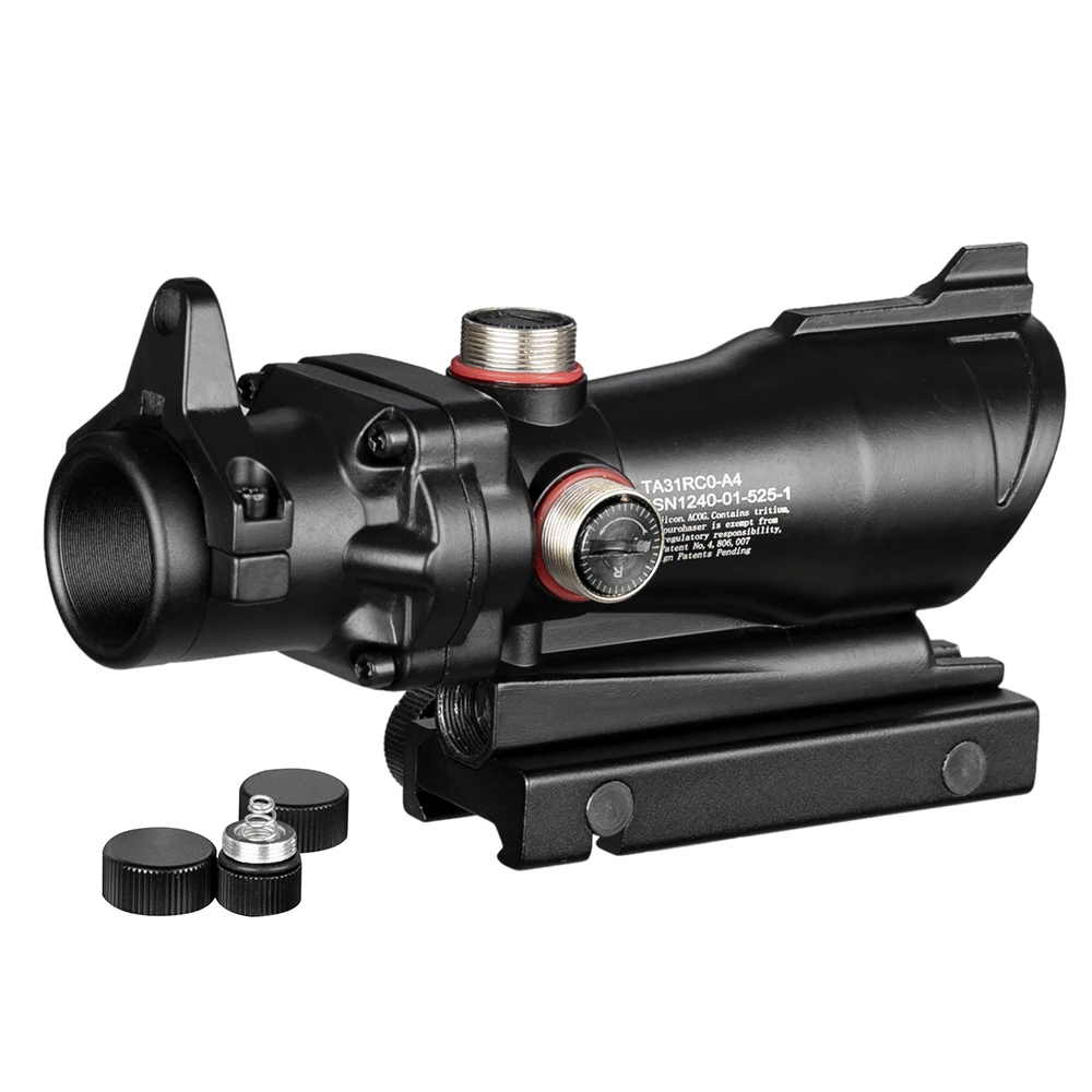 ACOG 1X32 Красный Зеленый Крест прицел оптическая винтовка прицелы охотничьи с 20 мм