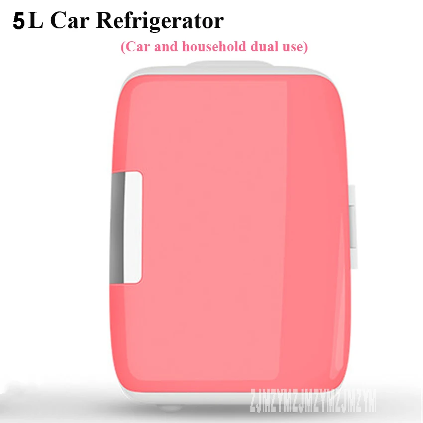 Портативный 5л Мини-Автомобильный холодильник, автомобильный домашний двойной 12 В, Многофункциональный Холодильник для спальни, дома, путешествий, маленький автомобильный холодильник