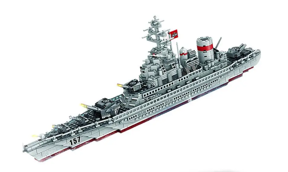 Мировая война II классическая военная модель броненосца строительные блоки