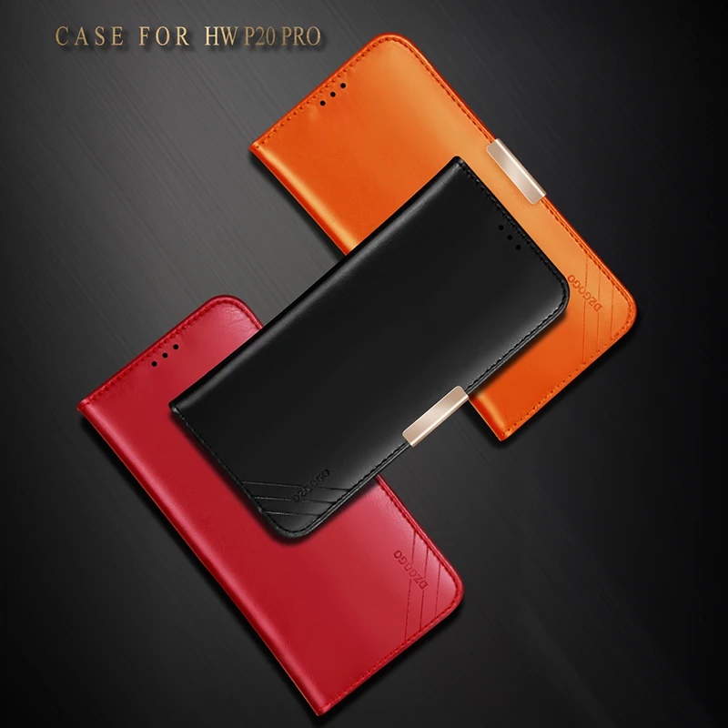 

For Huawei P20 Pro Case Luxury Genuine Leather+TPU Flip Folding Bracket Card Pocket Wallet Cover Case For Huawei P20/P20 lite