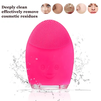 

Face Cleaning Mini Electric Massage Brush Washing Machine Waterproof Silicone Cleansing Tools