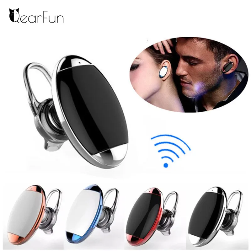 Latest Invisible Bluetooth Earphone Voice Control Answer Call Wireless Headphone Headset with