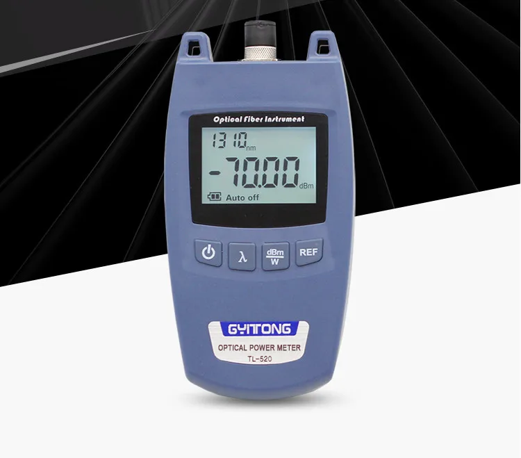 

FTTH Optical Power Meter OPM Fiber Optical Cable Tester and Laser Source -70dBm~+10dBm SC/FC Connector Fiber Tester
