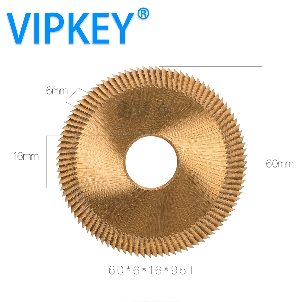 16x60x6mm High Speed Steel Key Cutting Blade For 238BS 2AS
