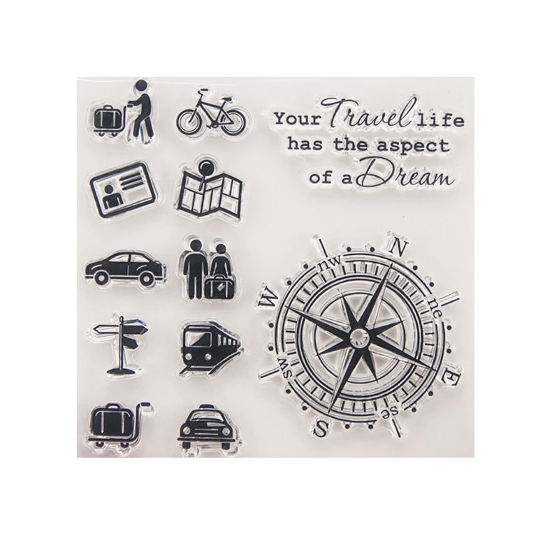 Прозрачная силиконовая печать штамп для поделок альбом Скрапбукинг фото открытка украшение подарки