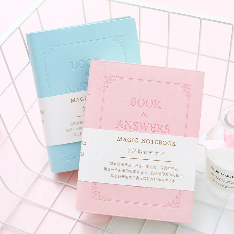 

Creative Kawaii Magic Notebook of Answers for Girl Gift Luxury Brand Journal Diary Hardcover Copybook Stationery School Supplies