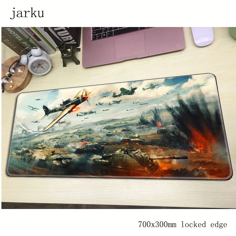 Игровой коврик для мыши war thunder 700x300x3 мм большой профессиональный аксессуары