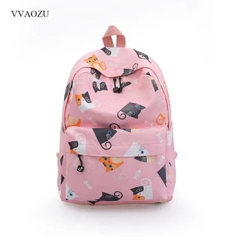 

Neko Atsume all cat printed student bag female Japan and Korea style large capacity backpack schoolbags travel bag girl knapsack