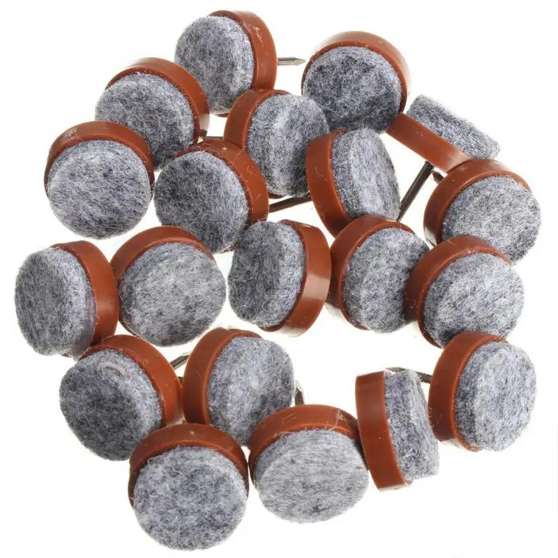 

20pcs /bag Felt Feet Pad Skid Glide Furniture Nail Protector Floor Table Chair Leg