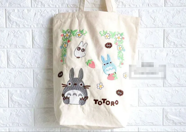 New Original My Neighbor Totoro Kiki's Shoulder Bag Canvas Scholl bag Shopping bag Ghibli Gift  Family Set