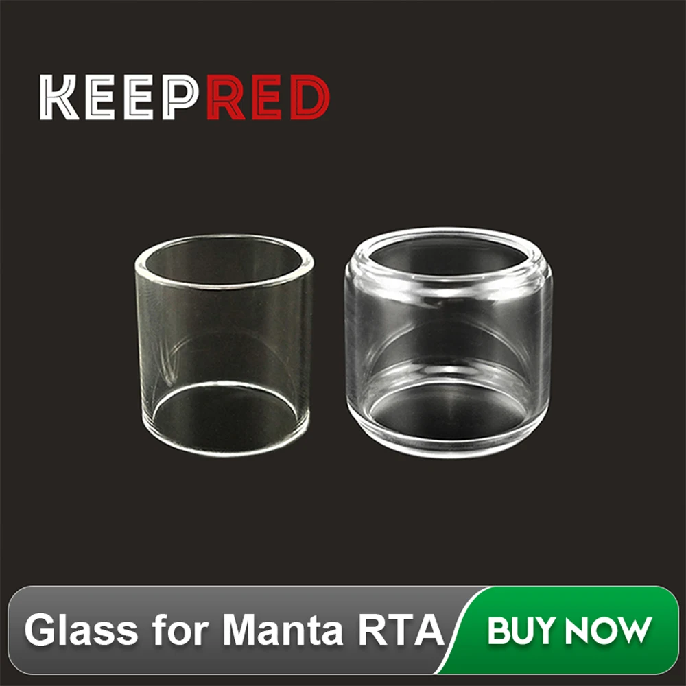 

KEEPRED Glass for ADVKEN MANTA RTA Atomizer Pyrex Replacement Glass Tube 3.5ml 5ml Vape Accessories Electronic Cigarette Glass