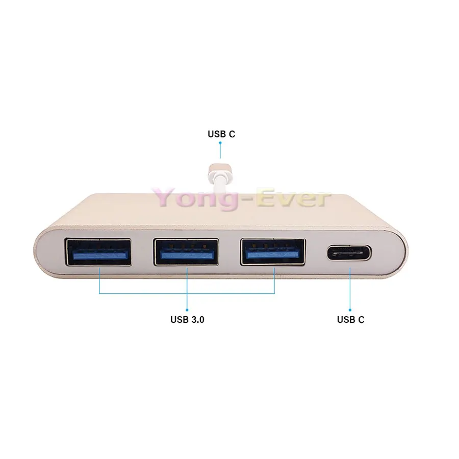 Высокоскоростной концентратор USB 3 1 C Type на 0 порта с адаптером интерфейса зарядки