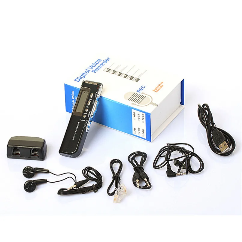 New 4GB USB LCD Screen Digital Audio Voice Recorder Dictaphone MP3 Player Black+Earphone+Cables Free Shipping&Wholesales FPXA28 audio-player : image New 4GB USB LCD Screen Digital Audio Voice Recorder Dictaphone MP3 Player Black+Earphone+Cables Free Shipping&Wholesales FPXA28 audio-player