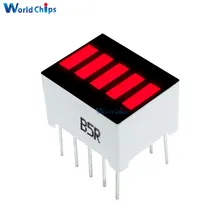 5 Pcs Fai da Te 5 Segmento di Colore Rosso 1 Digit Bar Display a Led per Arduino Fai da Te Elettronico Pcb Board
