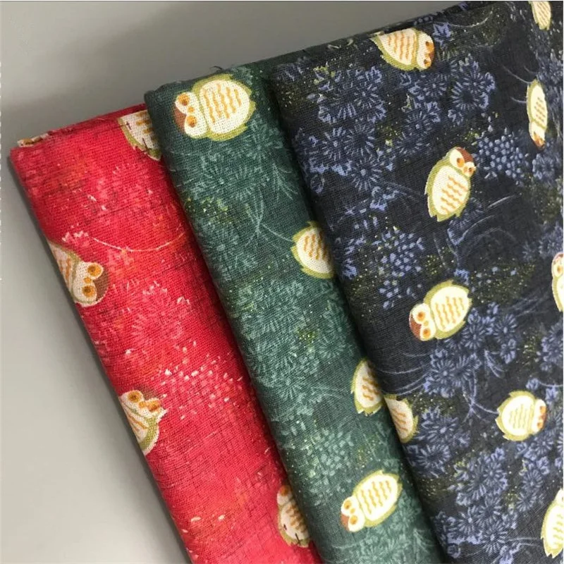 

Width 150cm Linen Cotton Fabric DIY Patchwork Cotton Linen Canvas Fabric Manual Sewing Material For Home Textile Various Color