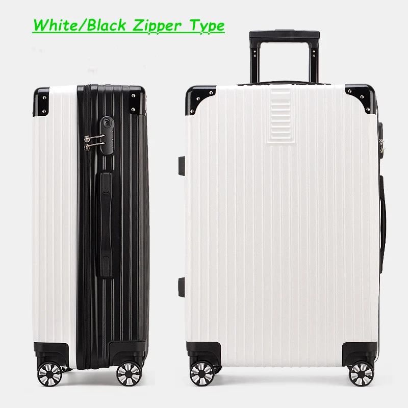 800 white black zipper 